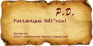 Pattantyus Dániel névjegykártya