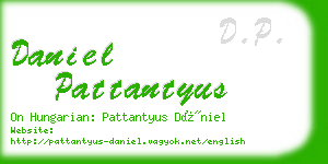 daniel pattantyus business card